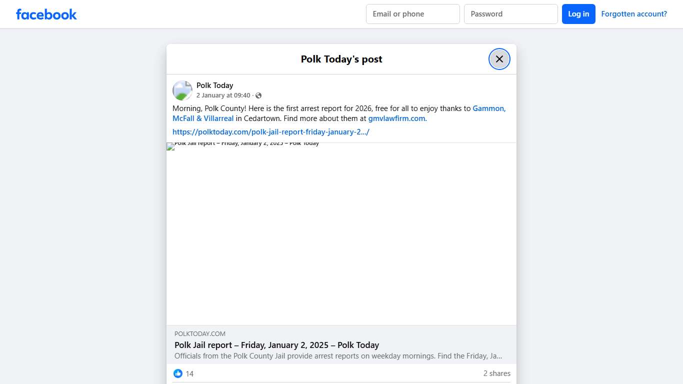 Polk Today - Morning, Polk County! Here is the first... Facebook